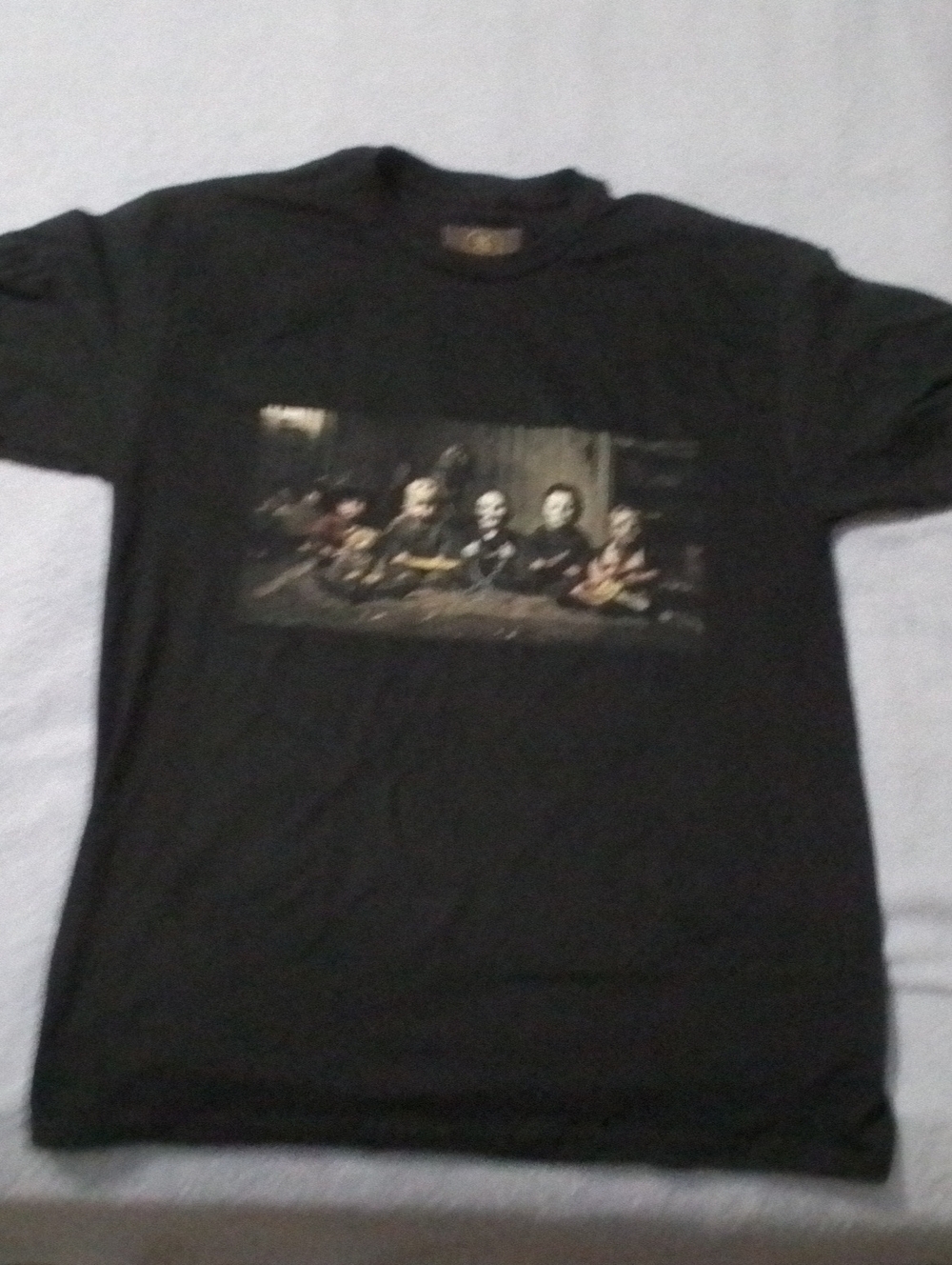 Horror Kids Black Graphic Crew Neck Tee